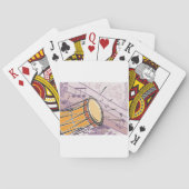 Traditionele Bongo Drum met Muzieknoten Pokerkaarten (Achterkant)