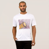Traditionele Bongo Drum met Muzieknoten T-shirt (Voorkant volledig)
