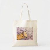 Traditionele Bongo Drum met Muzieknoten Tote Bag (Voorkant)
