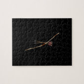 Traditionele boog en Pijl Legpuzzel (Horizontaal)