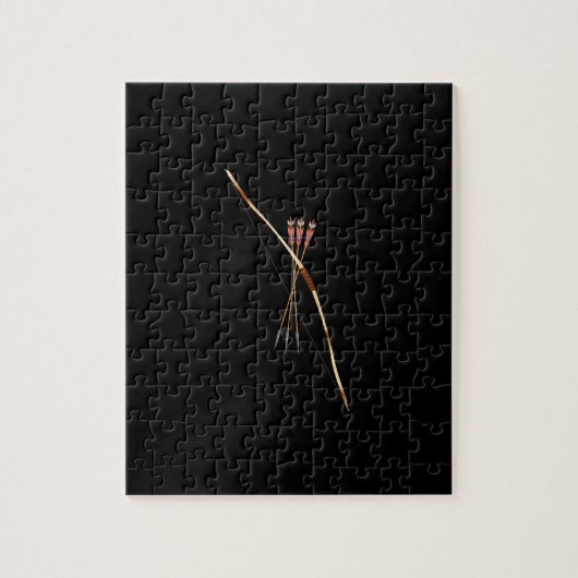 Traditionele boog en Pijl Legpuzzel (Verticaal)