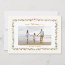 Traditionele boog kerst botanische foto lijst