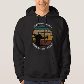 Traditionele Boogschieten Vintage Trad Boog Boogsc Hoodie