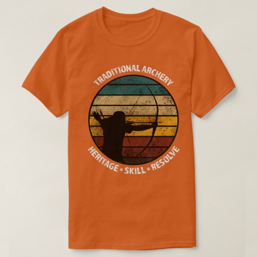 Traditionele  boogschutters voor boogschieten t-shirt (Design voorkant)