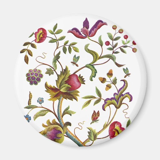 Traditionele Boom van het Leven Borduurpatroon Magneet (Voorkant)