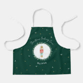 Traditionele botanische kerstkerst met voedingskra schort (Voorkant)