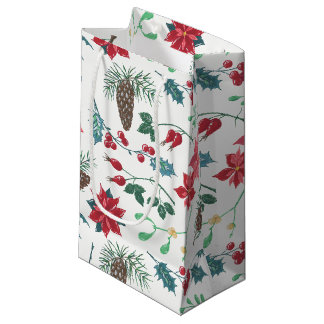Traditionele Botanische Kerstmis Klein Cadeauzakje