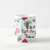 Traditionele Botanische Kerstmis (wit) Koffiemok (Center)