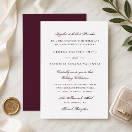 Traditionele Bourgondische bruiloft Kaart