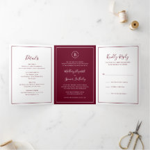 Traditionele Bourgondische Elegante Trouw