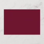 Traditionele Bourgondische formele QR-code bruilof Informatiekaartje (Achterkant)