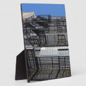 Traditionele brandtrap uit New York Fotoplaat (Zijkant)