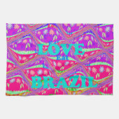 Traditionele Braziliaanse prachtige Samba-kleuren Theedoek (Horizontaal)