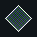 Traditionele Britse geruite tartan  Servetten<br><div class="desc">Dit traditionele Britse Schotse tartan geruit patroon in blauw en groen is perfect voor vakanties,  verjaardagen en dagelijkse evenementen.</div>