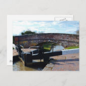 Traditionele Britse sluis Briefkaart (Voorkant / Achterkant)