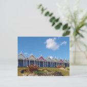 Traditionele Britse strandhuisjes Briefkaart (Staand voorkant)