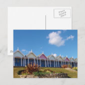 Traditionele Britse strandhuisjes Briefkaart (Voorkant / Achterkant)