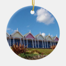 Traditionele Britse strandhuisjes