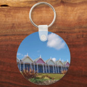 Traditionele Britse strandhuisjes Sleutelhanger (Voorkant)