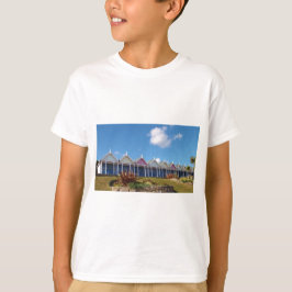 Traditionele Britse strandhuisjes T-shirt