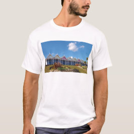 Traditionele Britse strandhuisjes T-shirt