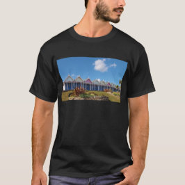 Traditionele Britse strandhuisjes T-shirt