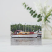 Traditionele bromfietser briefkaart (Staand voorkant)