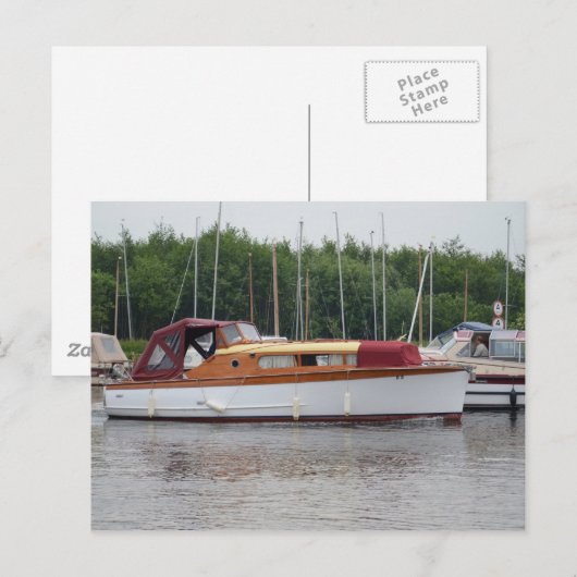 Traditionele bromfietser briefkaart (Voorkant / Achterkant)