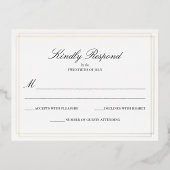 Traditionele bruiloft RSVP Kaart (Voorkant)