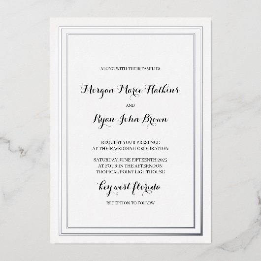 Traditionele bruiloft uitnodiging (Voorkant)