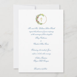 Traditionele bruiloft uitnodiging, Bloemen met Kru Kaart