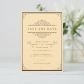 Traditionele bruiloft uitnodiging | tijdloos (Staand voorkant)