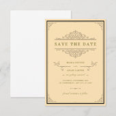 Traditionele bruiloft uitnodiging | tijdloos (Voorkant / Achterkant)