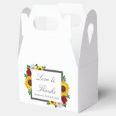 Traditionele Bruiloftsborrel met Bloemen Bedankdoosjes (Geopend)