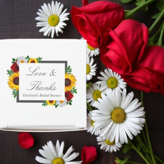 Traditionele Bruiloftsborrel met Bloemen Bedankdoosjes