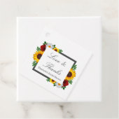 Traditionele Bruiloftsborrel met Bloemen Bedankjes Labels (In situ)