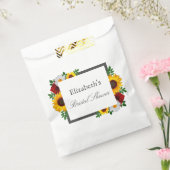 Traditionele Bruiloftsborrel met Bloemen Bedankzakje (Gezegeld)