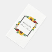 Traditionele Bruiloftsborrel met Bloemen Servet (Hoek)