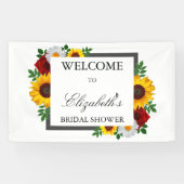 Traditionele Bruiloftsborrel met Bloemen Spandoek (Horizontaal)
