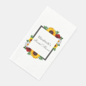 Traditionele Bruiloftsontvangst met Bloemen Servet (Hoek)