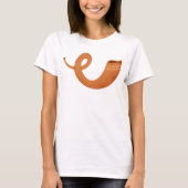 Traditionele bruine Shofar T-shirt (Voorkant)