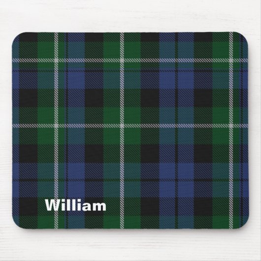 Traditionele Campbell Clan Tartan Pset Muismat (Voorkant)