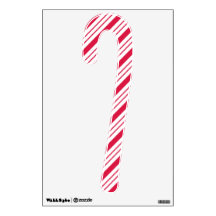 Traditionele Candy Cane Wandsticker
