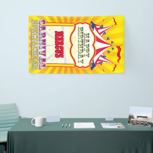 Traditionele carnaval Birthday Party Spandoek (Beurs)