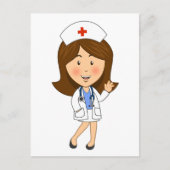 Traditionele Cartoon zuster Waving Briefkaart (Voorkant)