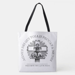 TRADITIONELE CATHOLIEKE LAMASSA VAN GOD TOTE BAG