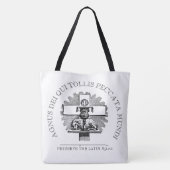TRADITIONELE CATHOLIEKE LAMASSA VAN GOD TOTE BAG (Achterkant)
