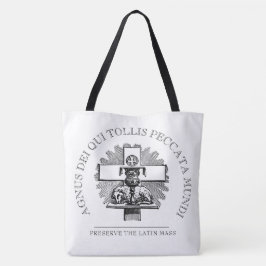 TRADITIONELE CATHOLIEKE LAMASSA VAN GOD TOTE BAG