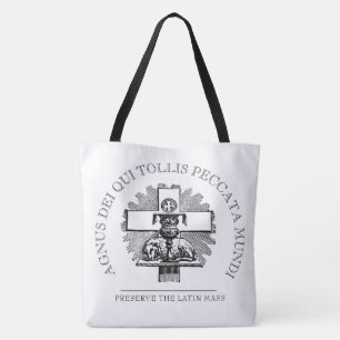 TRADITIONELE CATHOLIEKE LAMASSA VAN GOD TOTE BAG