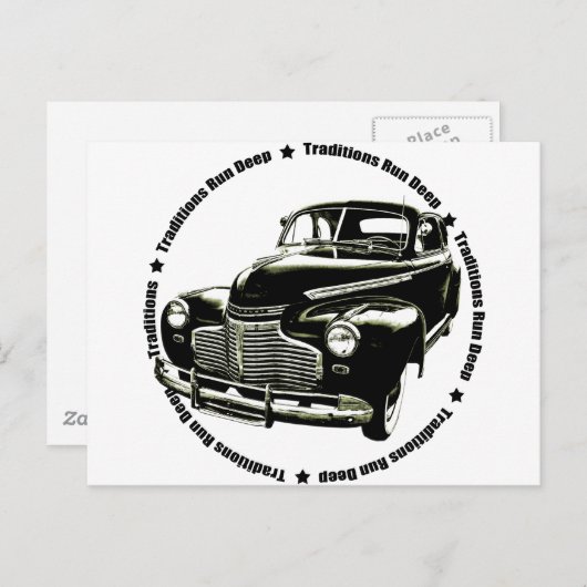 traditionele Chevy Coupe 1941 Briefkaart (Voorkant / Achterkant)